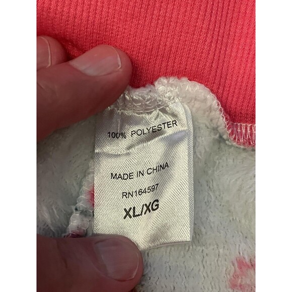 Unicorn Pajama Pants Womens XL Rainbow Fleece Lounge Sleep Drawstring Plush - Picture 7 of 8